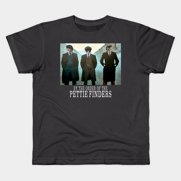 By The Order of The Pettie Finders Cats Kids T-Shirt by DesignerPets